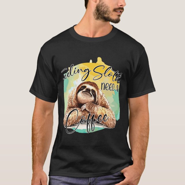 Kaffe måste vara aktivt för långsam användning t shirt (Framsida)