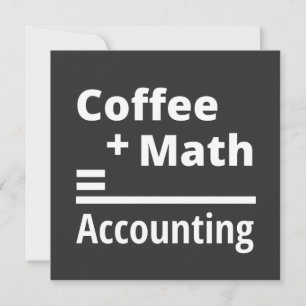 Kaffe + matematik = redovisning inbjudningar
