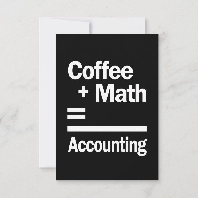 Kaffe + matematik = redovisning OSA kort (Framsida)