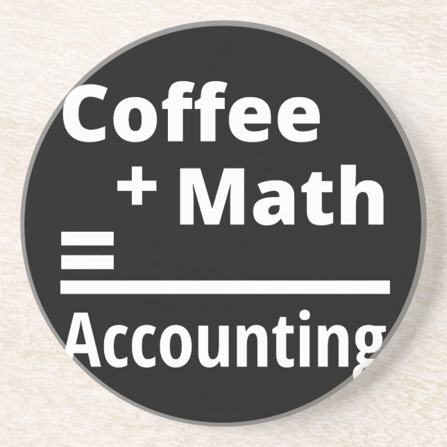 Kaffe + matematik = redovisning underlägg (Framsidan)