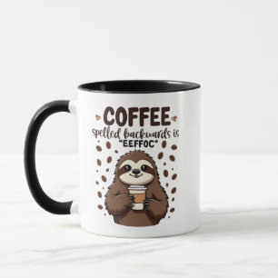 Kaffe med baksida är eeffoC Caffeine Sloth Mugg