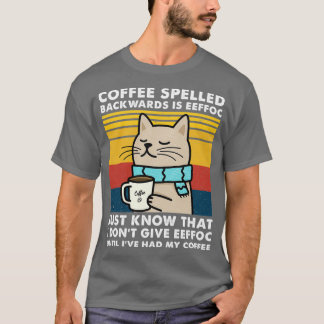 Kaffe med baksida är Eeffoc - Cats Drink Co. T Shirt