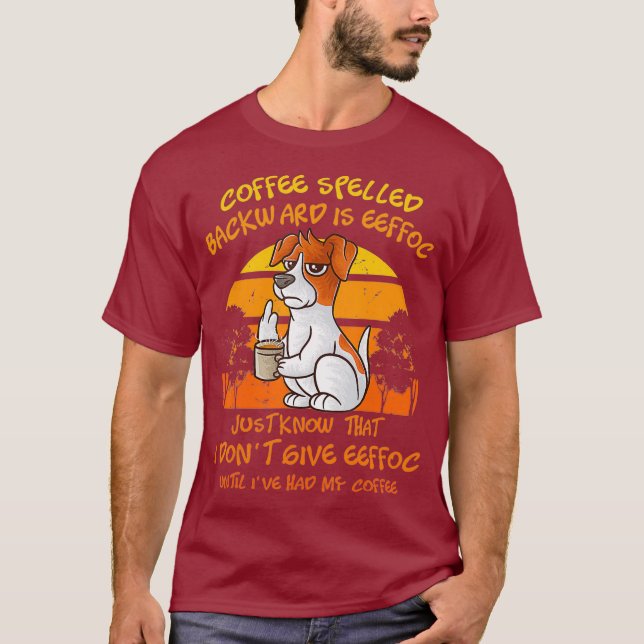 Kaffe med baksida är Eeffoc-funnen Jack T Shirt (Framsida)