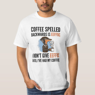 Kaffe med baksida är Eeffoc - Hund T Shirt