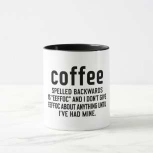 Kaffe med baksida mugg