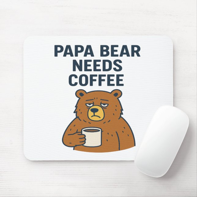 Kaffe med behov av pappa musmatta (Med mus)