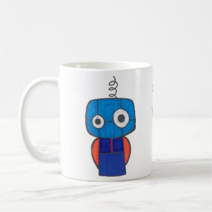 Kaffe med binärkod mugg med Robot