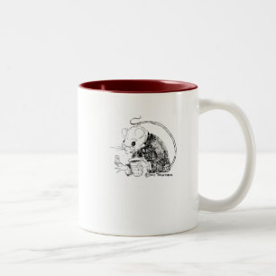 Kaffe med Churchmousen Två-Tonad Mugg