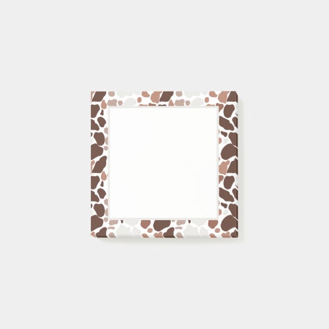 Kaffe med Cream Abstrakt Mosaic Notes Post-it Block (Framsida)