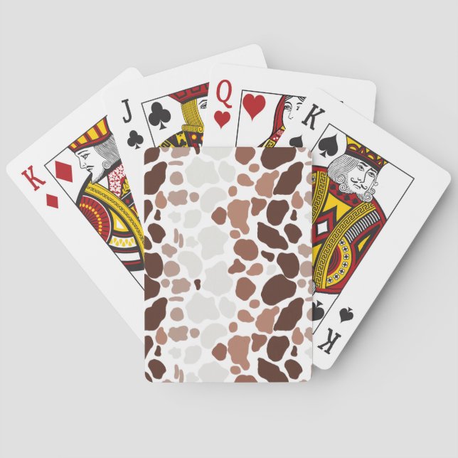 Kaffe med Cream Abstrakt Mosaic-uppspelningskort Casinokort (Baksidan)
