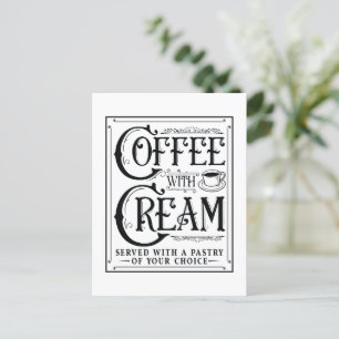 Kaffe med Cream Vykort