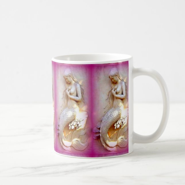 kaffe med dubbla sitta sjöjungfruar mugg (Höger)