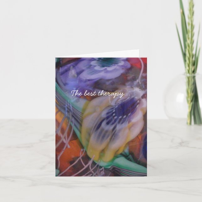 Kaffe med en vän är terapi kort (Framsida)