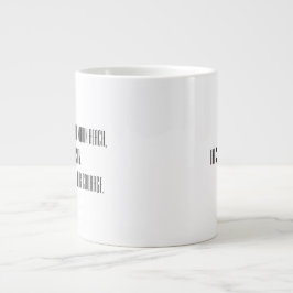 Kaffe med Extra och kurage krävs Jumbo Mugg