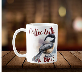 Kaffe med fåglar kaffemugg
