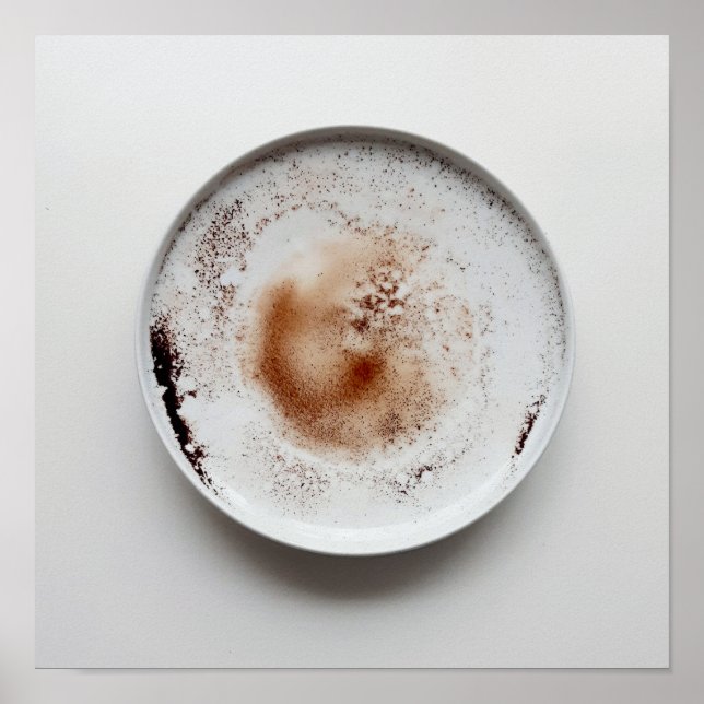 Kaffe med färg struktur abstrakt art 19 poster (Framsidan)