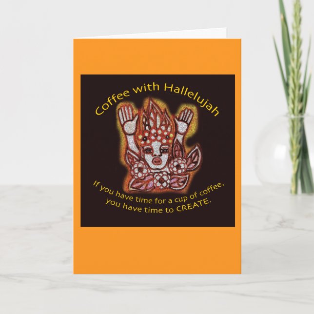 Kaffe med Hallelujah-kort Kort (Framsida)