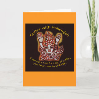 Kaffe med Hallelujah-kort Kort