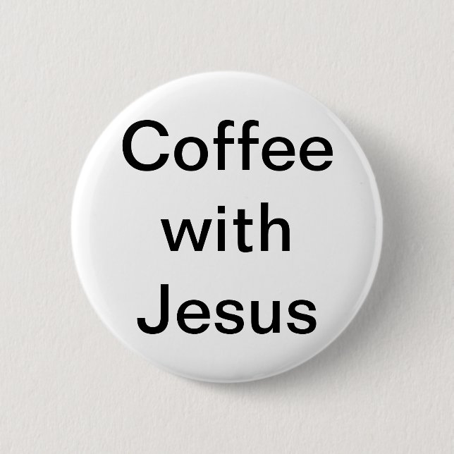 Kaffe med Jesus Knapp (Framsida)
