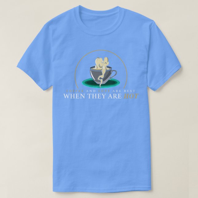 Kaffe med kaffe av kaffe t shirt (Design framsida)