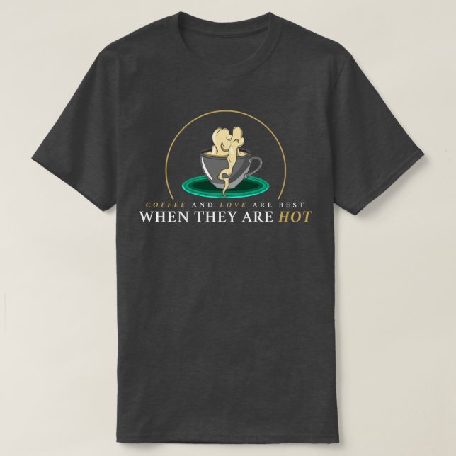 Kaffe med kaffe av kaffe t shirt (Design framsida)