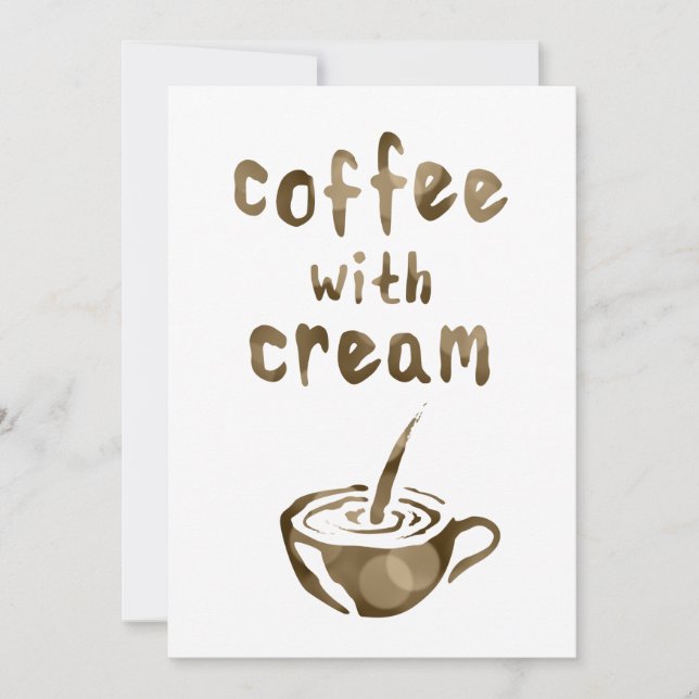 kaffe med krämbokech inbjudningar (Framsida)
