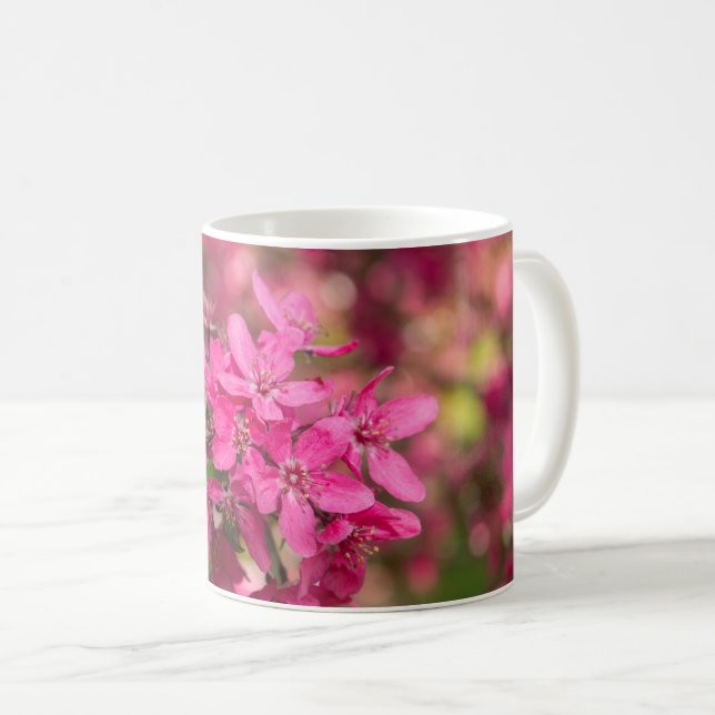 Kaffe med krob-äppelblommor Mugg (Framsida höger)
