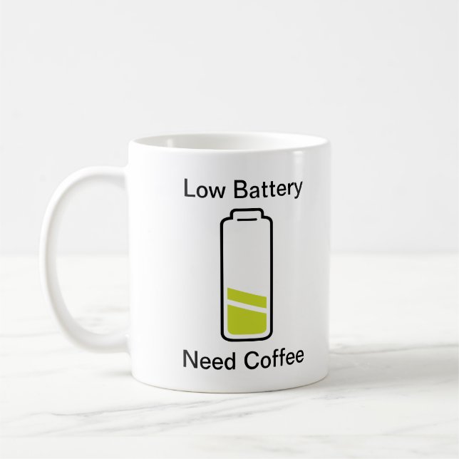 Kaffe med låg batteriförbrukning kaffemugg (Vänster)