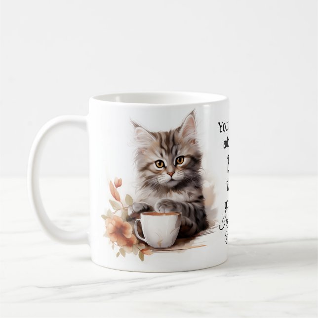 Kaffe med min katt  kaffemugg (Vänster)