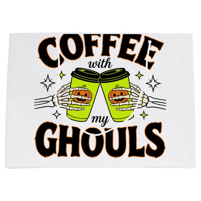 Kaffe med mina spöken Rolig Halloween-present till (Framsidan)