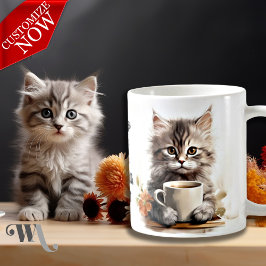 Kaffe med mitt katt kaffemugg
