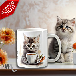 Kaffe med mitt katt kaffemugg