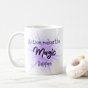 Kaffe med positiv anvisning mugg