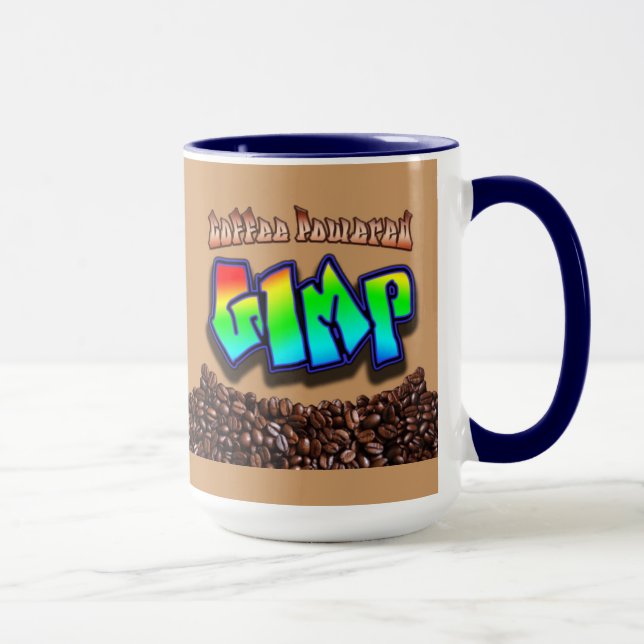 Kaffe med pulver av Gimp Mugg (Höger)