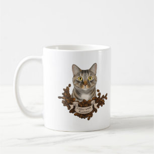 Kaffe med samtal till tassen kaffemugg