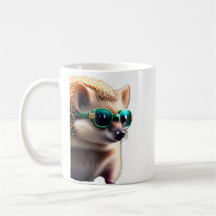 Kaffe med solglasögon mugg
