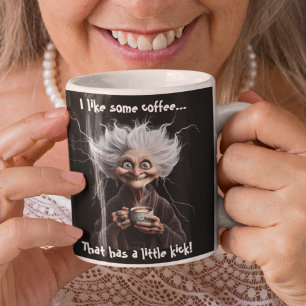 Kaffe med spark! jumbo mugg