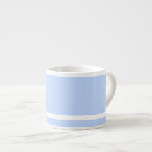 Kaffe med stark Blek blå med vit Rand