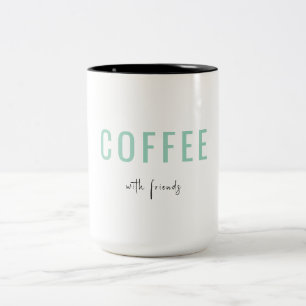 Kaffe med vänner Två-Tonad mugg