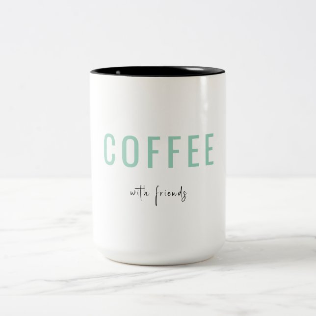Kaffe med vänner Två-Tonad mugg (Center)