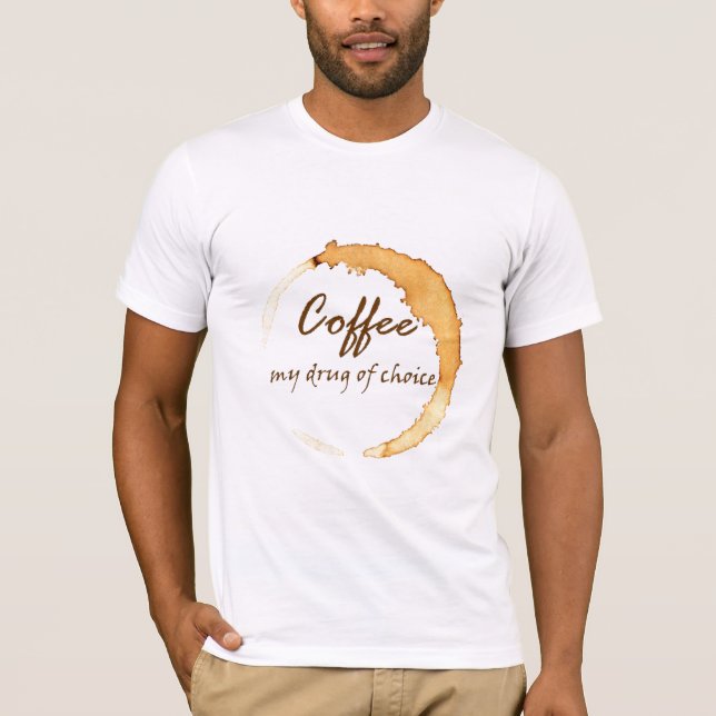 Kaffe - min drog av primat t shirt (Framsida)