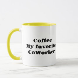 Kaffe min favoritmedarbetare mugg