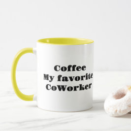 Kaffe min favoritmedarbetare mugg