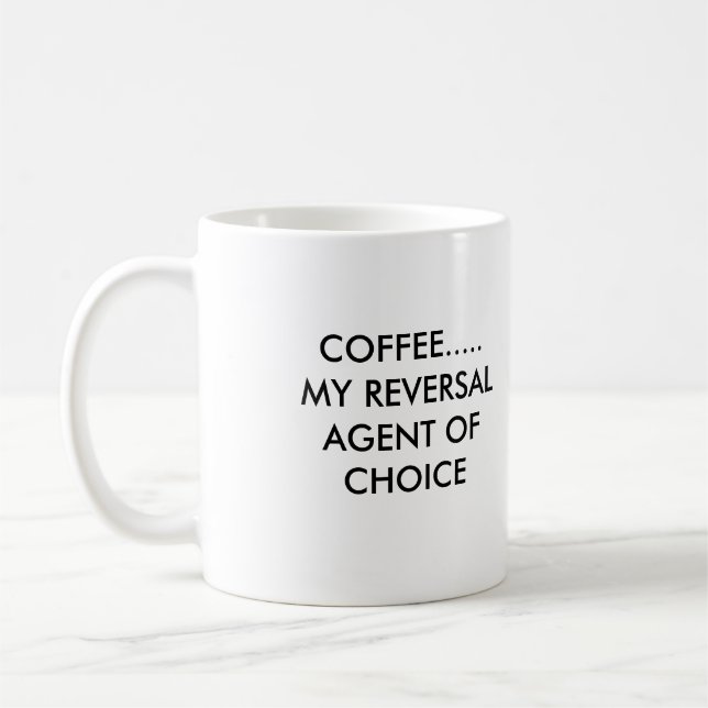 KAFFE ..... MIN OMSVÄNGNINGSAGENT AV PRIMAT, KAFFEMUGG (Vänster)