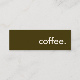 kaffe. mini visitkort