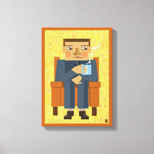 Kaffe - modern poster konst canvastryck