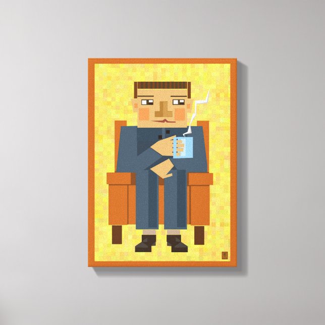 Kaffe - modern poster konst canvastryck (Framsida)