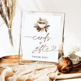 Kaffe-Möhippa och presentkort Poster