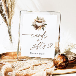 Kaffe-Möhippa och presentkort Poster