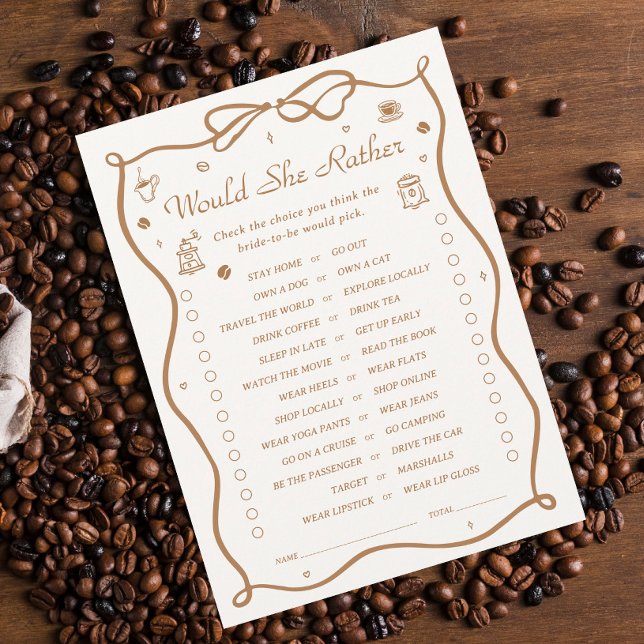 Kaffe-Möhippa skulle hon hellre byta jokort Inbjudningar (Skapare uppladdad)